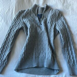 Polo Quarter Zip Gray